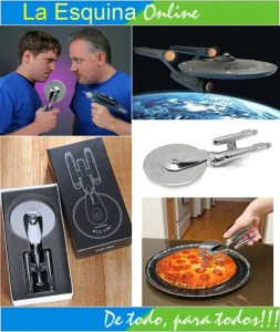 Cortador de pizza Enterprise de Star Trek. De colección.