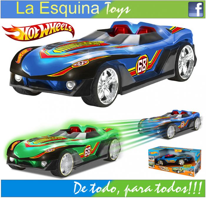 Carrito Hot Wheels Hyper Racer luminoso.