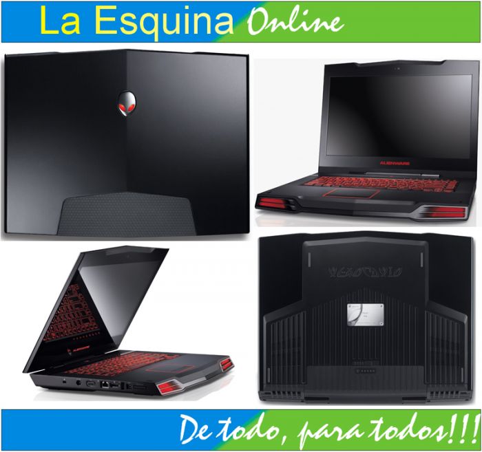Laptop Alienware m15x-472CSB de 15 pulgadas Negro Cósmico.
