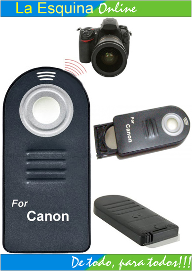 Control remoto para cámaras CANON. Compatible.