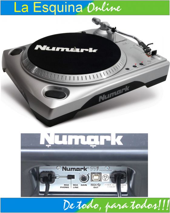 Lector de discos de vinil.