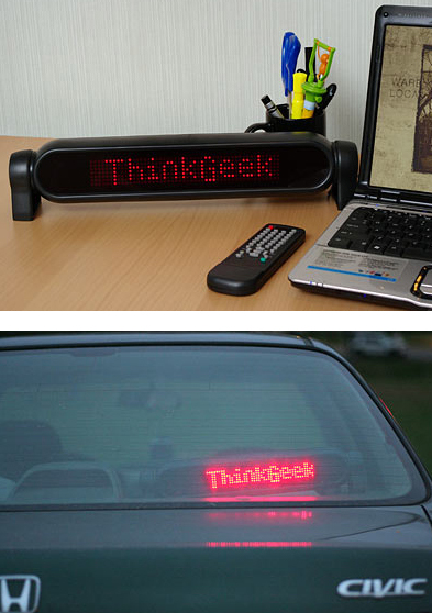 Panel publicitario luminoso de 43 cm.