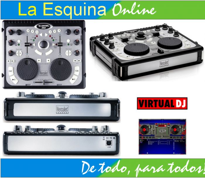Mezcladora Hercules DJ Control MP3 USB.
