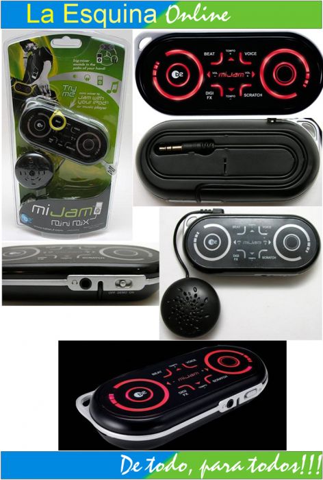 Jam mi Mini Mixer portátil tipo llavero. Alegre las fiestas.