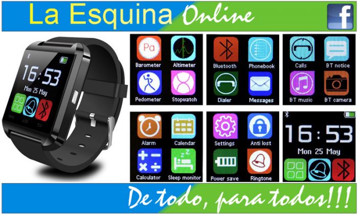 Reloj Smart Watch con Bluetooth para sincronizar con celulares con Android.