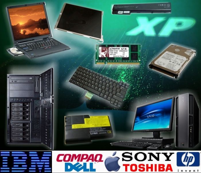 Repuesto y accesorios para computadoras de marca.