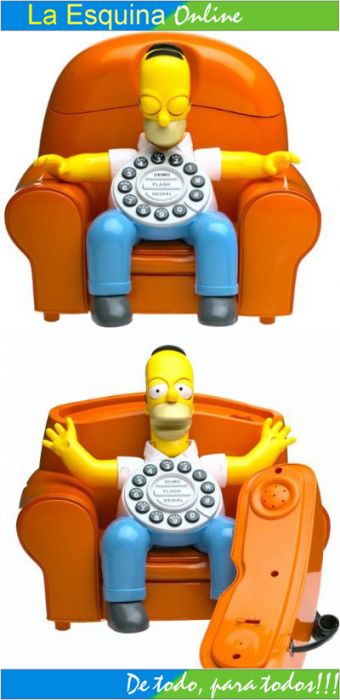 Teléfono de homero Simpson de colección.