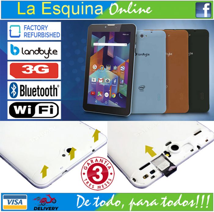 Tablet REACONDICIONADO Marca Landbyte LT5947 DE 7\" / RAM 1.5GB / 8GB / Android 5.1.